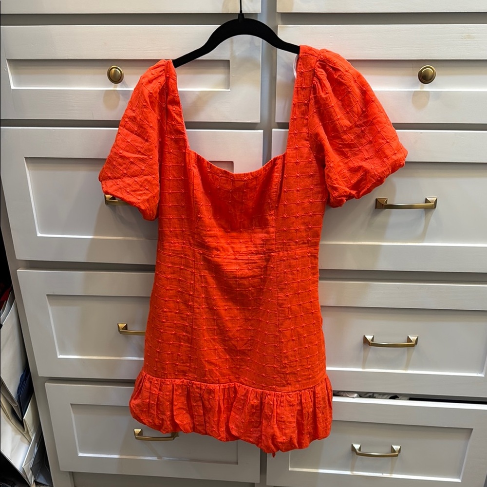 Lulus Women's Red Puff Sleeve Top